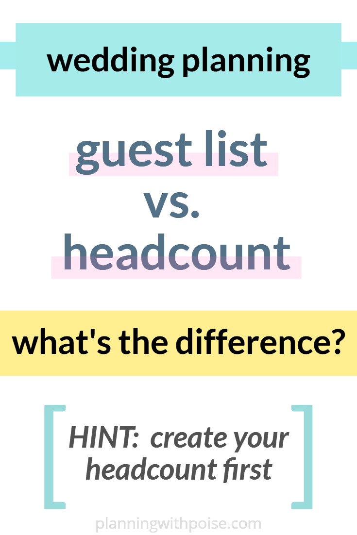 A Step-by-Step Guide to Create Your Wedding <del>Guest List</del> Headcount