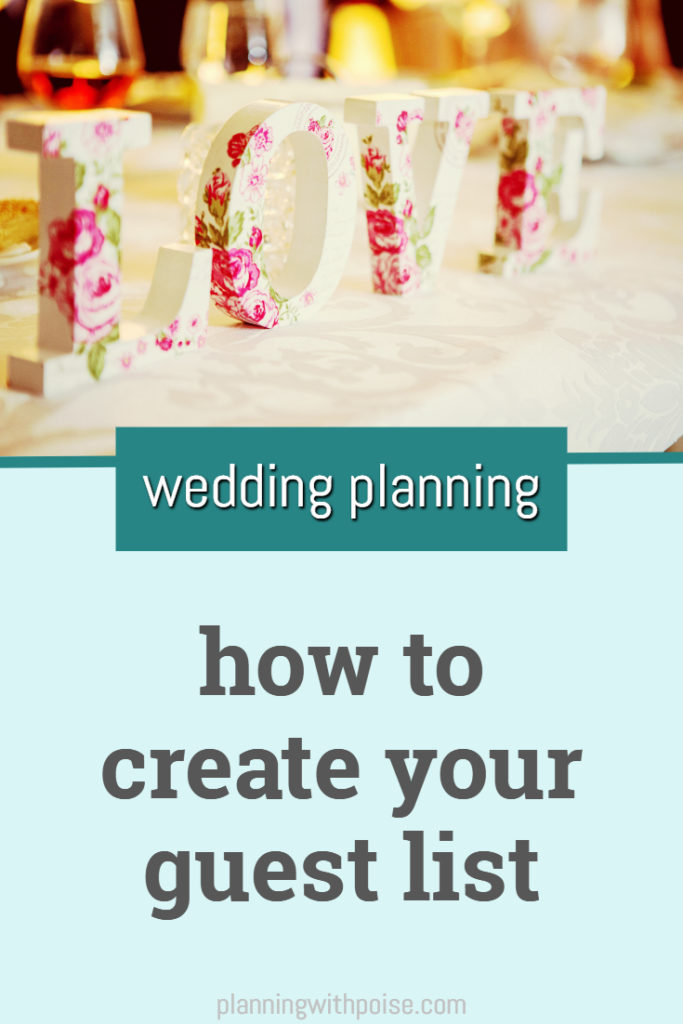 how to create your #wedding guest list - with helpful hints and tips