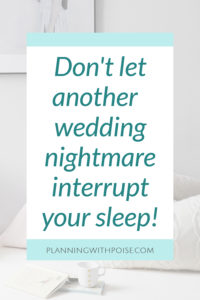 how to increase sleep and reduce sleep before your wedding day | planningwithpoise.com